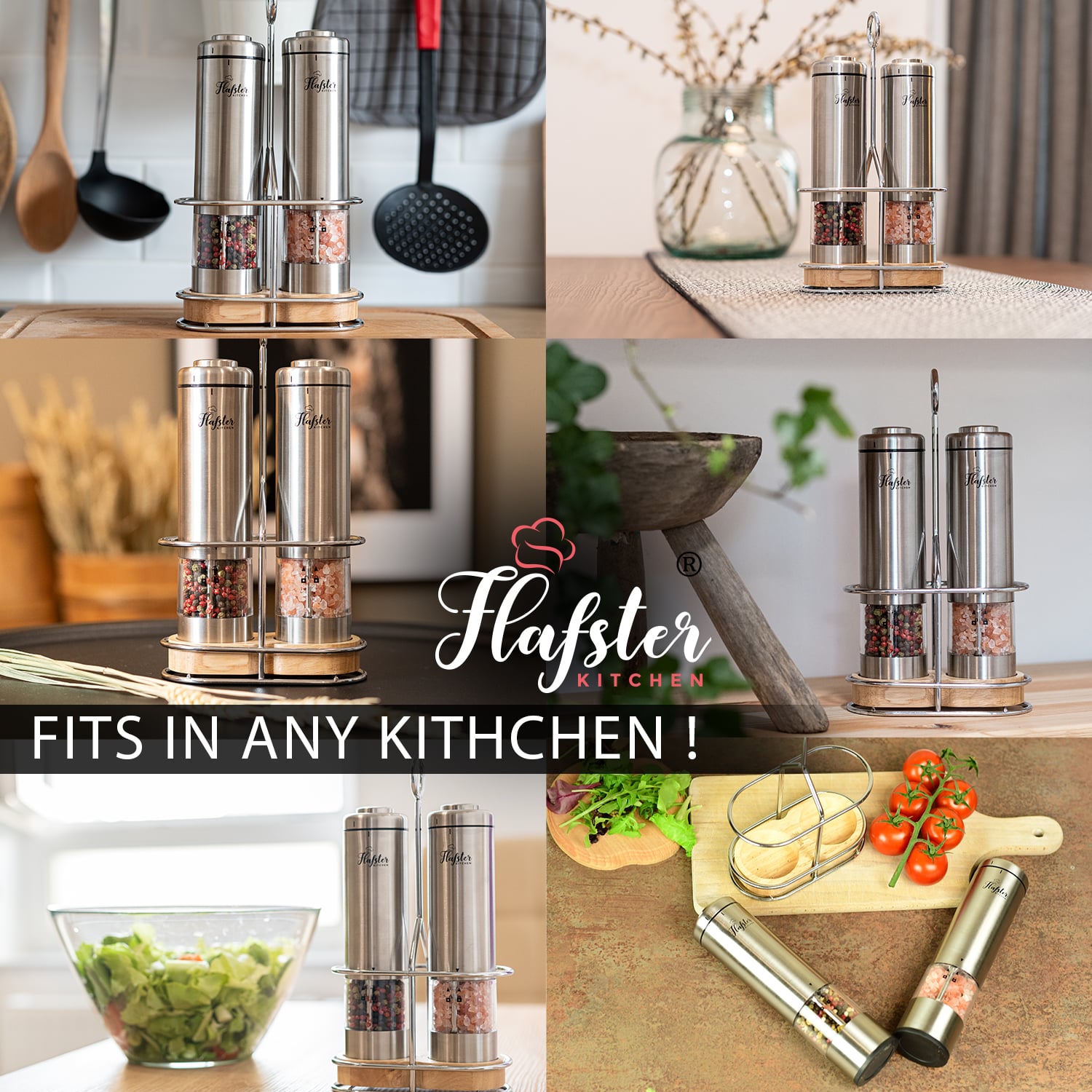 Gravity Electric Salt and Pepper Grinders – Flafster Kitchen